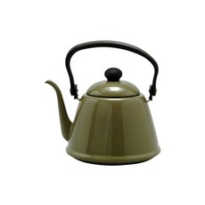 노다호로 법랑 드립 주전자 사토미 케틀 2L 올리브 DK-200OL, 1개