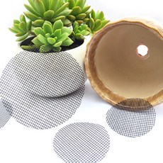 화분용 원형흙망 100매 토분배수망 깔망세트, 10cm