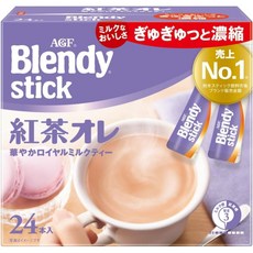 AGF 블렌디 스틱 밀크티 홍차오레 9gX24개입 4박스, 1개입