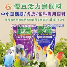 中小型鸚鵡飼料, 1個, 【優豆】虎皮/雀科專用飼料（紫 ）,【分裝包200g】