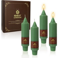 13cm (Green) 수제 필러 촛불 촛불 세트 테이퍼 촛불 크리스마스 촛불 양초