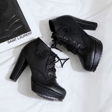 국내제작 둥근코 가보시 옆지퍼 통굽 여자 워커힐 안정감착화