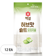 백설 허브솔트오리지널, 100g, 12개