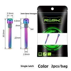 MTB 로드 바이크 디스크 브레이크 패드 핀 나사 티타늄 합금 XT 호환, 04 Single plug 2PCS col