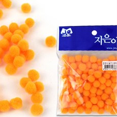 유아 만들기 폼폼이 12mm 주황 유치원 어린이집, 1개