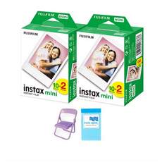 인스탁스 즉석 미니필름 40p + 포토체어 색상랜덤발송 + GL앨범, 1세트