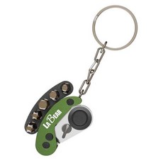 LABEAR 레드 미니 접이식 래칫 스크루 드라이버 세트 72톱니 양면 포켓 래칫 렌치 자, 2)초록색