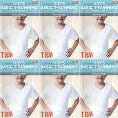 트라이 남아동 퓨어코튼 반팔 런닝 6매 HBTIC02