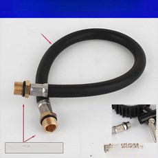 에어흡입기 초강력 청소기 공압 핸디 집진 세차 산업용, 2헤드 1m 고무, 기본 모델명/품번