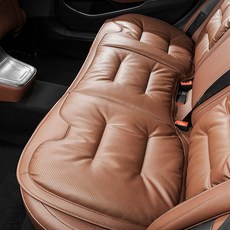 지엠지모터스 차량용 리무진 시트커버 뒷좌석 엠보 비보스 3인방석, 1개, 립브라운