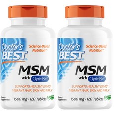 Doctor's BEST MSM保健錠 1500mg, 120顆, 2罐