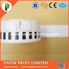 10 리필 롤 호환 DK-22210 라벨 29mm 30.48M 연속 형제 프린터 흰색 용지, 02 10 roll paper roll