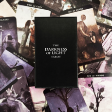 Fine Man塔羅牌通用重量塔羅牌盒塔羅牌墊 簡單說明書包含, The Darkness of Light