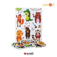 아리아띠 유아 냉장고 자석 퍼즐 놀이 동물