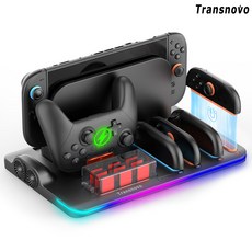 닌텐도 스위치2 쿨러 독 거치대 올인원 쿨링 충전 스테이션 트랜스노보, 트랜스노보 스위치2 올인원 쿨링 충전 스테이션, 1개