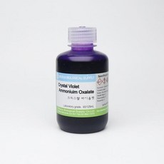 생명과학실험 그람염색법 크리스탈바이올렛 125ml 예비중 연구수업 공부방