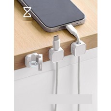 강력한 자석 케이블홀더 책상 부착형 선정리 케이블클립, 1. 3개 세트