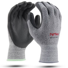 나이텍스 터치 카본 NBR 코팅 다용도 작업용 코팅 장갑 EXTS-500, 멜란지그레이, 1개