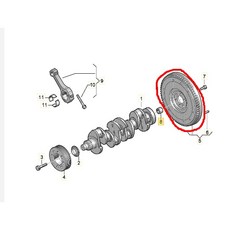 938嚴選 A1 A3 Q7 TT FABIA Octavia GOLF SUPREB YETI 7速雙離合器 模型飛輪, 1個, 03F 105 266 C LUK的飛輪
