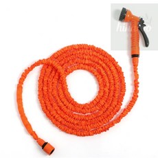 하이하루 고압호스 15m 오렌지 늘어나는물호스