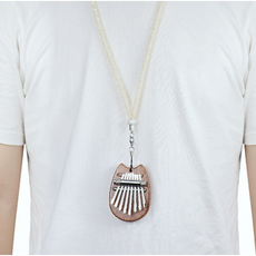 미니 칼림바 팬던트 8음계 타악기 교육용 취미 교재용, 상세페이지 참조, 1개