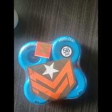 스케이트보드 휠 컷 모양 원뿔 101A 95A 90A 56mm, [06] blue 56 101, 1개