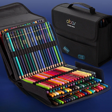 고급색연필 200색 수성 세트 채색 스케치 드로잉 전문가용 선물 유성 미술 학생, 수성 200색 펜 가방 세트