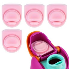 BMSQOFD Owala FreeSip과 호환되는 교체용 고무 씰 스토퍼 5개 500/19/24/32/40온스 병 입구 캡 실리콘 부품 인서트 액세서리 5PB-A3 17131, 4-Pack Stoppers, Pink 4