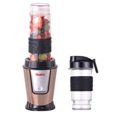 쿠킨 트라이탄 고속 파워 믹서기 텀블러 KEM-KD930CP 570ml + 400ml 골드, Kem-KD930CP/블렌더