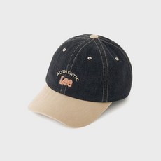 리 LEE 아치 트위치 로고 배색 볼캡 네이비 2749733 189033