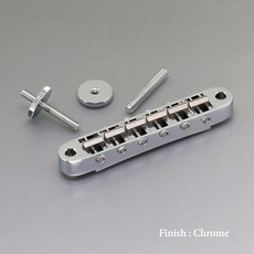 Gotoh 適用於Les Paul Tune-O-Matic固定式琴橋 刀口設計提升吉他音色, 1個, Ti103B C 鈦弦鞍 銀色