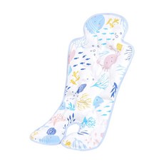 JoyBaby推車涼墊，果凍涼墊，安全座椅墊，嬰兒推車涼蓆，透氣舒適，四季通用, 海底世界, 1個