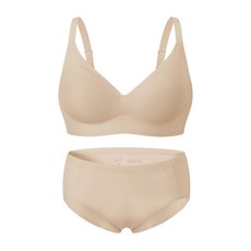 엘르이너웨어 [볼륨핏] 쉐딩 브라 팬티 세트 V2 - 스킨