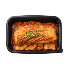 형제팩 사각찜용기 23197 중형(블랙) 2000ml, 50개, 1세트