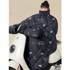 전면 전기 커버 방수 외부 가죽 겨울 오토바이 방한 레그 워머 전신방한 방한커버 오토바이 방한 전신커버 스쿠터 방풍 바람막이 보온커버 오토바이 방한 다리보호커버 앞치마커버, 블랙 베어 측면 확장