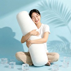 조은자리 듀라론 냉감 바디필로우 커버 안고자는 시원한 여름 죽부인 롱 쿠션 베개 커버, 01 스노우 냉감 커버
