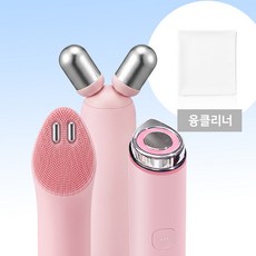 [국내정품/AS가능] 메디큐브 AGE-R 에이지알 부스터 프로 미니 플러스 + 진동 클렌저 2 in 1 (핑크) + 브이롤러 EMS + 융 클리너