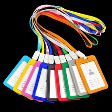 목걸이형 사원증(4가지 컬러), 1개, 블랙