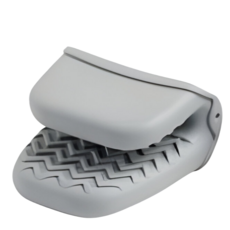 피유코 실리콘 식기세척기가능 주방장갑 냄비손잡이 오븐장갑 양손 2P세트, 빅악어 그레이, 1개