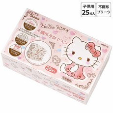 [25매입] 산리오 재팬 헬로키티 어린이 캐릭터 마스크, 단일 옵션, 25개