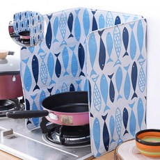 가스렌지 주변 기름 오염 튐 방지 간편 바람막이 가드 조리소품 주방인테리어소품 요리보조, 야채