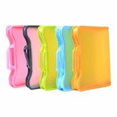 바인더 지퍼백 파일철 손잡이 녹색, 개 (1개입)