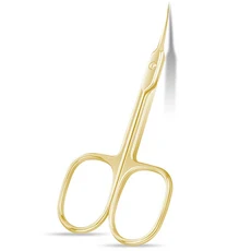 1Pcs 네일 큐티클 가위 눈썹/속눈썹 콧수염 다목적 엑스트라 파인 곡선-전문 매니큐어