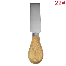 1PC 강철 스테인레스 치즈 칼 대나무 손잡이 슬라이서 커터 나이프 주방 베이킹 도구, 05 A22