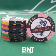 월드트리 조커 포커칩 게임칩 카지노칩 국제규격, 6.분홍, 1개