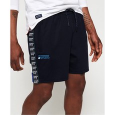 極度乾燥 Superdry Tricot 運動短褲 拉鍊口袋 土耳其製, 深藍,L(W34), 1個