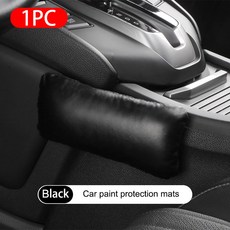 SEAMETAL 자동차 다리 범용 팔꿈치 인테리어 무릎 편안한 지지대 패드 쿠션 문짝 받침, 01 인조 가죽, Bla 1pc