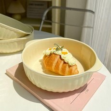 陶瓷碗 雙耳碗 蒸蛋碗 空氣炸鍋碗 湯碗 烤箱碗 水果碗 沙拉碗 家用碗, 1個裝, 7.5英寸甜品碗1個裝, N/A