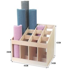 원목 요가매트 롤 보관함 폼롤러 수납 정리 우드 수납랙