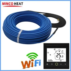 MINCO HEAT-20 w/m 5 ~ 웜 플로어 와이어 최대 80C 제설 케이블 온도 조절기 가능, 01, 02 35 meters (700w), 09 ME86 B-WIFI and Wire